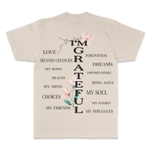  Cool and Comfy Natural Cotton T-shirt with a grateful message
