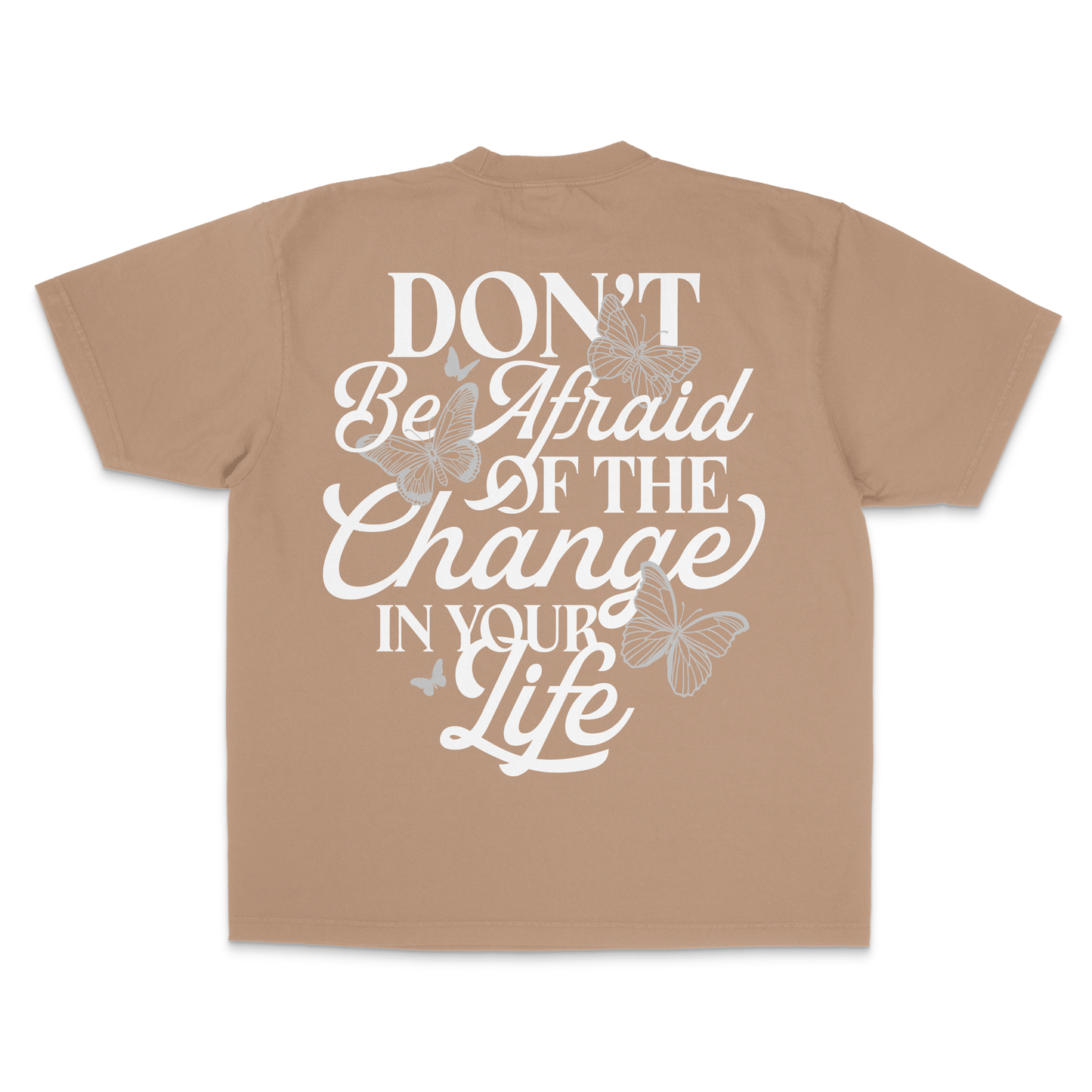 LIVMOFE™ FEARLESS TEE(BROWN/WHITE)