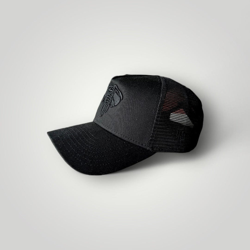 LIVMOFE™ hats LIVMOFE LOGO TRUCKER HAT(BLACK/BLACK)