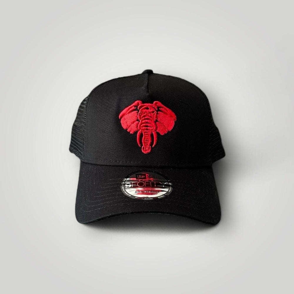 LIVMOFE™ hats LIVMOFE LOGO TRUCKER HAT(BLACK/RED)