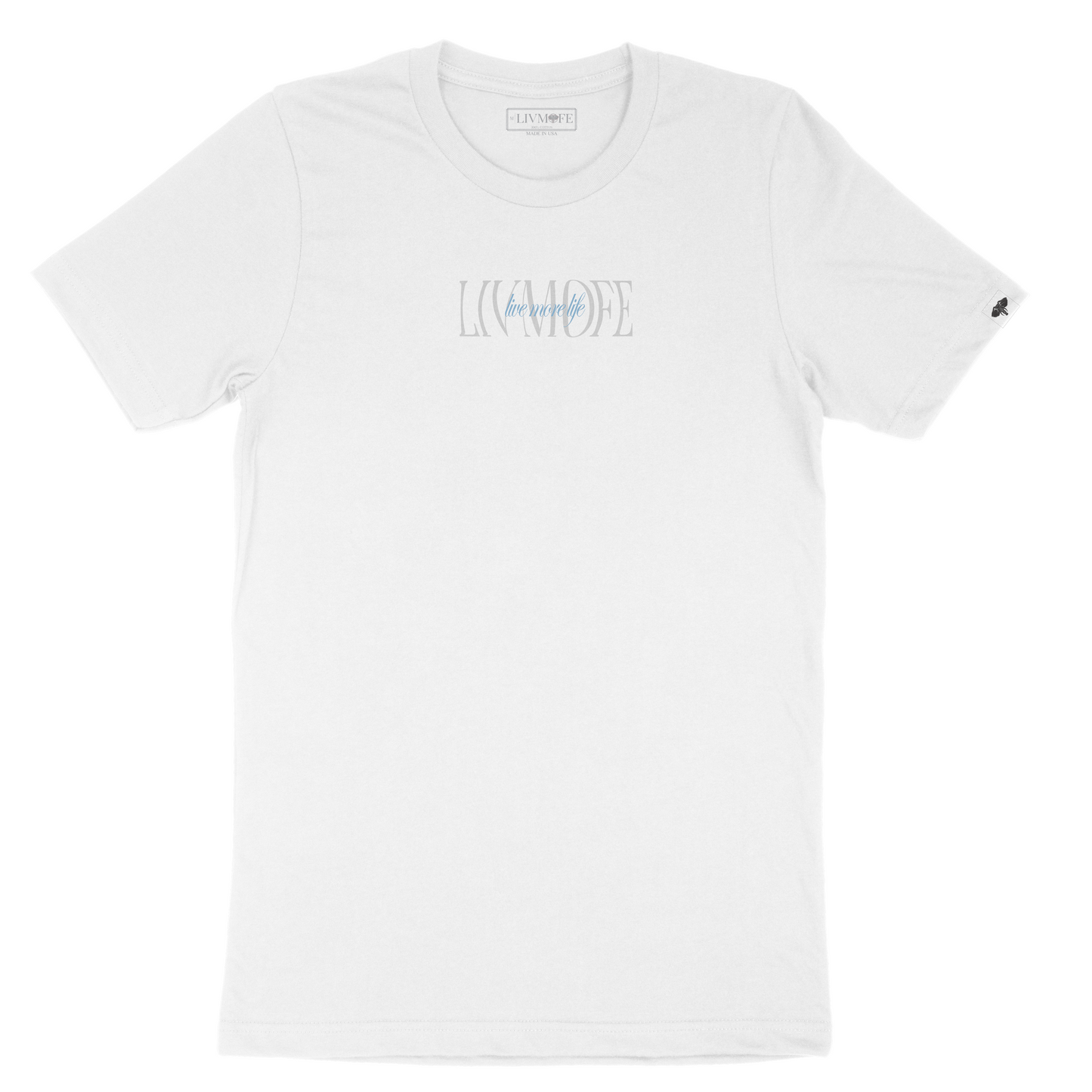 LIVMOFE™ UM CLUB TEE(WHITE/BLUE)