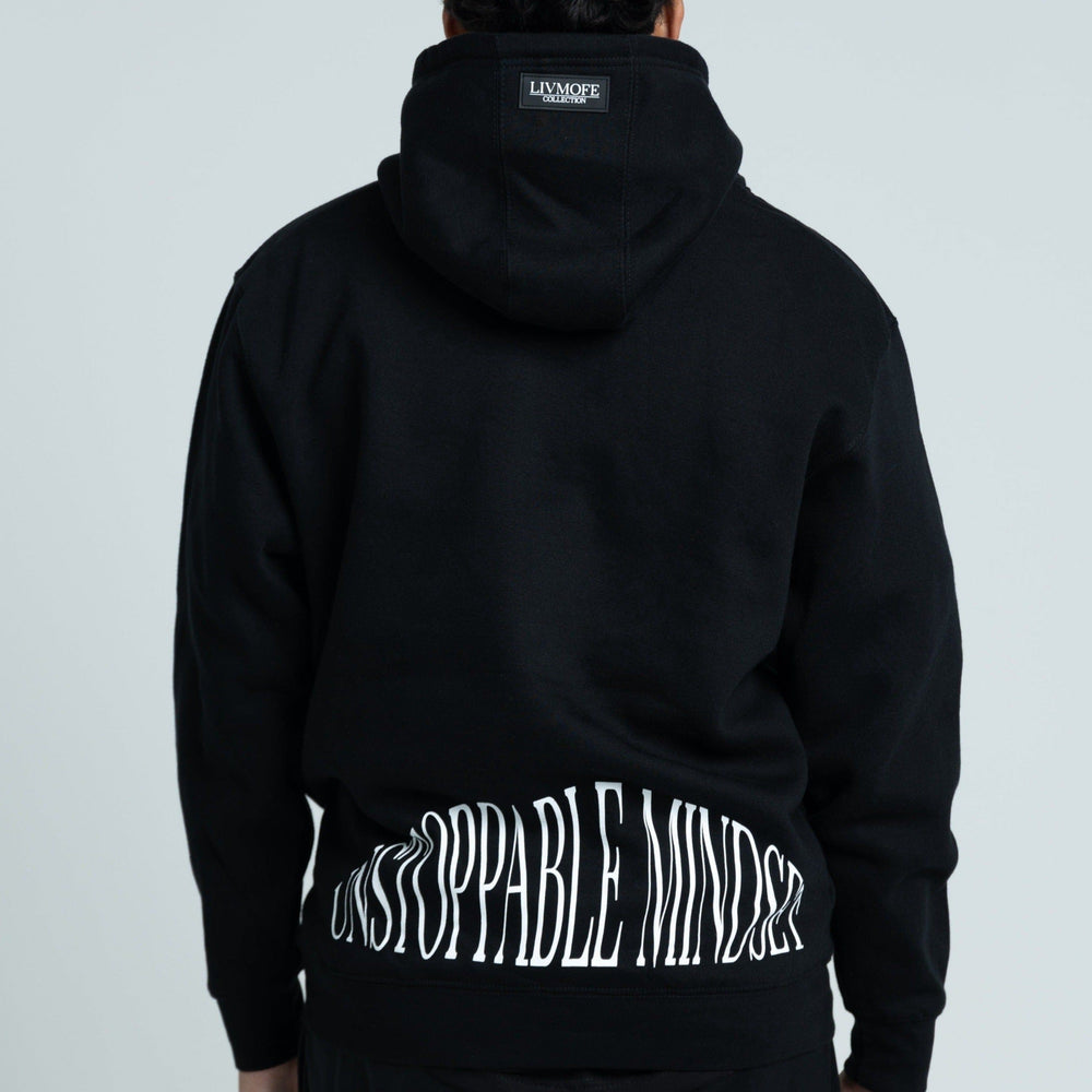 LIVMOFE UNSTOPPABLE HOODIE(BLACK/WHITE)